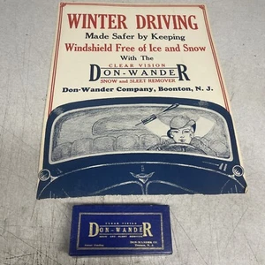 Oldtimer Don Wander Schnee & Schneeren Entferner Scheibenwischer Aufsatz + AD - Bild 1 von 6