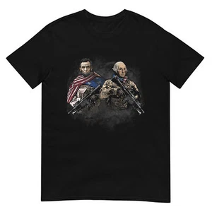 Präsidenten Soldaten Abraham Lincoln und George Washington T-Shirt - Bild 1 von 19