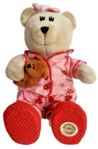 Starbucks Bearista Bear Plush 2007 Pink Pajamas Teddy Girl 69th Stuffed Animal - Picture 1 of 12