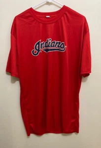 Cleveland Indians Red Pullover Jersey Adult XL Tribe Town MVPs Polyester - Picture 1 of 11