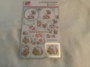 Lenzuolo Decoupage Foiled di Anita - "Orso di Buon Compleanno" Punzone Docrafts - Foto 1 di 2