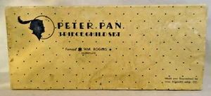 ANTIQUE WM. ROGERS PETER PAN 3-PIECE SIVERPLATE CHILD FLATWARE SET IN BOX - Picture 1 of 6