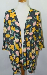 NUEVO SIN ETIQUETAS Cárdigan LuLaRoe Lindsay Elegante Floral Transparente Kimono Cubierta Mujer L NUEVO - Imagen 1 de 7
