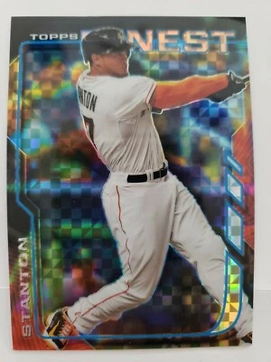 GIANCARLO STANTON 2014 TOPPS FINEST ATOMIC REFRACTOR CARD# 83 - Image 1 of 3