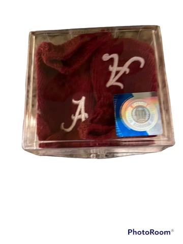 Two Feet Ahead Newborn Booties Crimson University Alabama Roll Tide Socks Cover