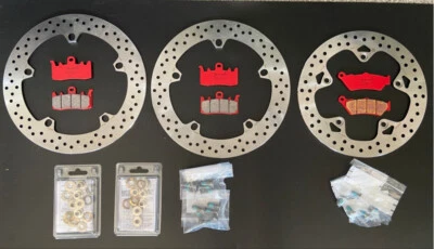 Juego completo Brembo discos de freno pastillas tornillos delanteros traseros BMW R 1200 GS LC