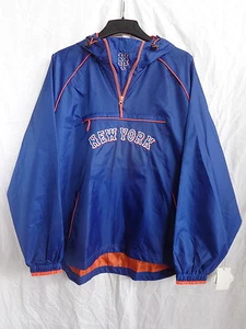 New York Mets YOUTH Hooded Light Weight Pullover Jacket 50% OFF! - LB05335 - Picture 1 of 2