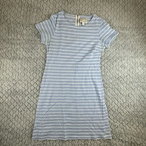Vestido Sail to Stale STS Azul y Blanco Rayas Preppy Manga Corta Cremallera Trasera Med - Imagen 1 de 9