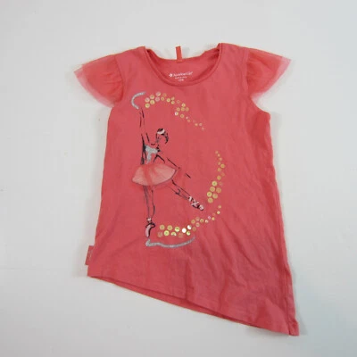 American Girl Child's Isabelle’s Shirt Top Meet shirt Girls Size Small 7 8 - Image 1 of 4