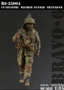 BRAVO *6 35004 VIETNAM WAR 1968 U.S. INFANTRY MACHINE GUNNER 1:35 - Picture 1 of 3