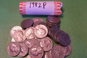 1982 P Washington Quarter Roll - 40 coins - Picture 1 of 2