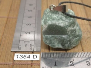 Pendentif AVENTURINE VERTE brute + cordon reglable - mineraux reiki collier - Picture 1 of 3