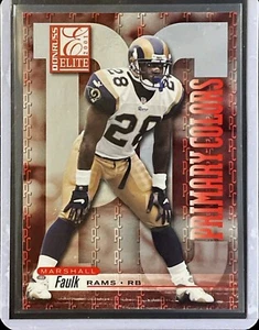 Marshall Faulk - 2001 Donruss Elite - Primary Colors - Numbered /975 #PC-28 - Bild 1 von 1