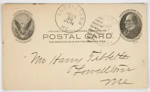 1c Government Postal Card, 1905 Lowelltown, ME. Franklin Co. 1892-1913 DPO SR-6. - Picture 1 of 2