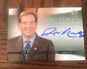 2004 SP Authentic Sign of the Times Jim Nantz #NA Rookie Auto RC - Bild 1 von 2