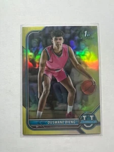 2021-22 Bowman U  Yellow Refractor 1st Bowman Ousmane Dieng 19/75 OKC Thunder - Picture 1 of 1