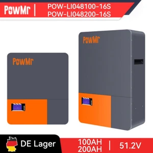 PowMr 51.2V 100Ah 200Ah Speicher PV Akku Wandmontage 5KWH 10KWH LiFePO4 Lithium - Bild 1 von 24