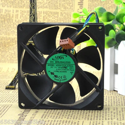 ADDA AD0912UX-A7BGL  92 x 92 x 25mm Case/CPU Cooling Fan PWM DC12V 0.5A 4Pin - Image 1 of 4