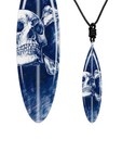 Mini-Board Skull & Bones CLASSIC Surfboard - Halskette Geschenk für Surfer SF15