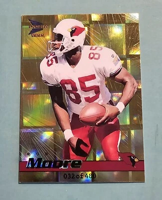 1999 Pacific Prism ROB MOORE #2 Holographic Gold SP #/480 Arizona Cardinals  - Image 1 of 2