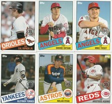  2020 TOPPS BASEBALL SERIES 1 --1985  35th Anniversary U-PICK COMPLETE YOUR SET 