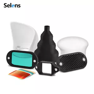 Magnetic Flash Modifier Kit Sphere Bounce Gels Honeycomb Grid Light Diffuser - Picture 1 of 14