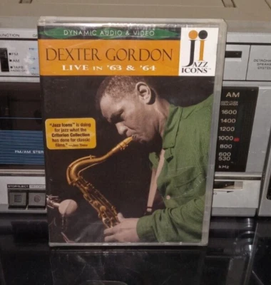 Dexter Gordon Live In ‘63 & ‘64 DVD NEW SEALED Jazz Icons HAL LEONARD Foto 1 de 2