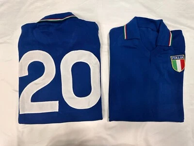 Maglia ITALIA N°20 Paolo Rossi Mondiali 82 Lanetta Calcio Campioni Del Mondo