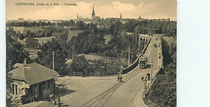 LUXEMBOURG - ENTREE DE LA VILLE - PASSERELLE - OLD POSTCARD VIEW - Picture 1 of 2