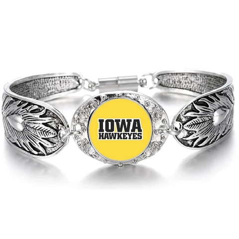 University Of Iowa Women's Sterling Silver Bracelet College Gift D3 Cover