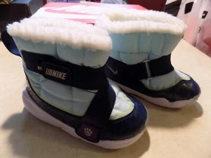 Big Kids' Nike Flex Advance SE Light Dark Blue Winter Boots DQ7108 400 Sz 2.5 Y - Picture 1 of 3