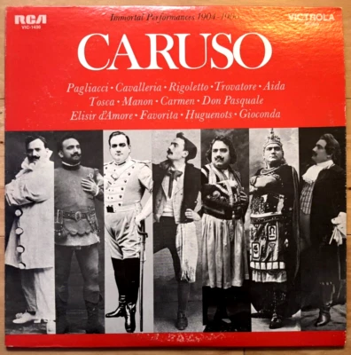 Caruso: Immortal Performances 1904-1906 LP, 1969 RCA Victrola VIC-1430 Good+ - Image 1 of 4