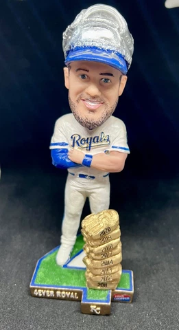 Kansas City Royals Alex Gordon Gold Glove Bobblehead SGA  7/24/21 SIGNED JSA COA Cover