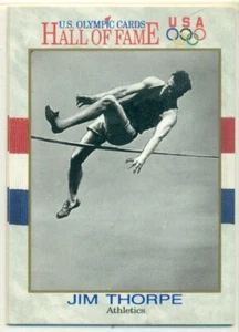 TARJETAS OLÍMPICAS DE ESTADOS UNIDOS - SALÓN DE LA FAMA - JIM THORPE - ATLETISMO - Imagen 1 de 2