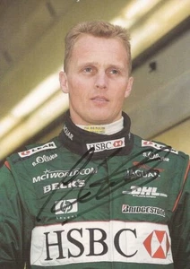 FÓRMULA UNO* JOHNNY HERBERT FIRMADO 6x4 RETRATO PROMO/FOTO + CERTIFICADO DE AUTENTICIDAD - Imagen 1 de 2