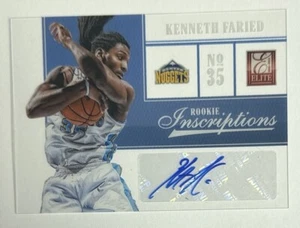 2012-13 Panini Elite Rookie Inscriptions Kenneth Faried Auto - Picture 1 of 5