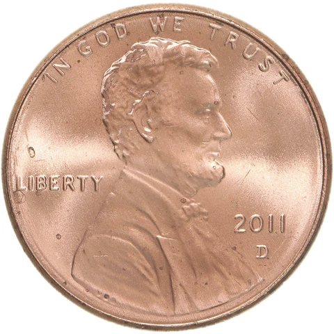 2011 D Lincoln Shield Cent BU Penny US Coin Cover