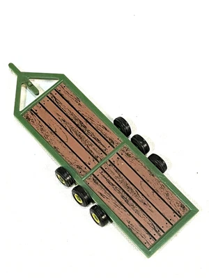 1986 Ertl Farm Toys 1/64 Triple Axle Implement Flatbed Trailer John Deere - Image 1 of 4