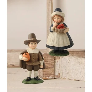 Bethany Lowe- Pilgrim Children Set of 2 #TD6064S - Picture 1 of 1