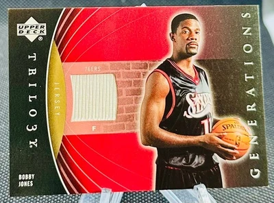 2006-07 Upper Deck UD Trilogy Generations Future Materials Bobby Jones 76ers radiocontrol Foto 1 de 2