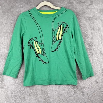 Camisa Boden Niños 5-6Y Verde L/S Botines Deportes Fútbol Fútbol Informal Algodón Foto 1 de 4