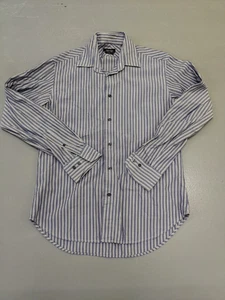 Zara Man Striped Long Sleeve Button Up Shirt Mens Tailored Fit - Picture 1 of 5