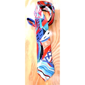 Vintage Pierre Cardin Slim Men's Tie Watercolor Design 100% Dacron Polyester - Picture 1 of 7