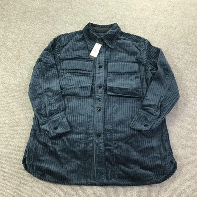 Sobrecamisa G-Star RAW Mujer Pequeña Azul Saludo Pana Regular BF Larga Chamarra Foto 1 de 4