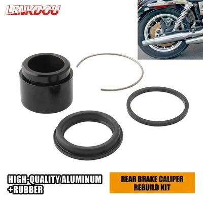 Rear Caliper Rebuild Kit For Harley Dyna FXD Softail Sportster Touring 1987-1999 Foto 1 de 4