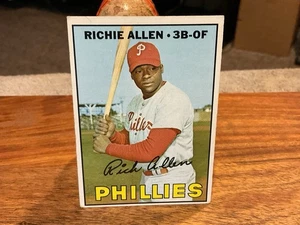 RICHIE ALLEN 1967 Topps Baseball Card (Card #450- High Number Card) EX + - Picture 1 of 4