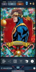 Topps Marvel Collect Cyclops Holiday '24 Series 1 Digital Card *READ* - Picture 1 of 2