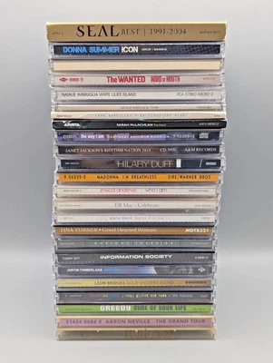 POP R&B 24 CD Lot Bulk 80s 90s 00s Prince Madonna Timberlake Dino Turner Wanted - Image 1 of 4