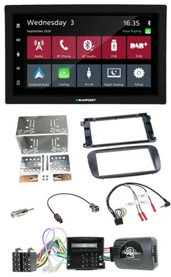 Blaupunkt DAB Bluetooth USB Lenkrad 2DIN Autoradio für Ford S-Max Mondeo Profi s - Bild 1 von 4