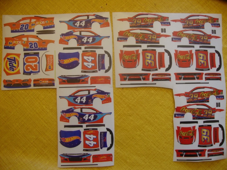 Kenseth #20 Tide Petty #44 Newman #39 Cargador Coca-Cola 1/64 pelar y pegar calcomanía  Foto 1 de 1